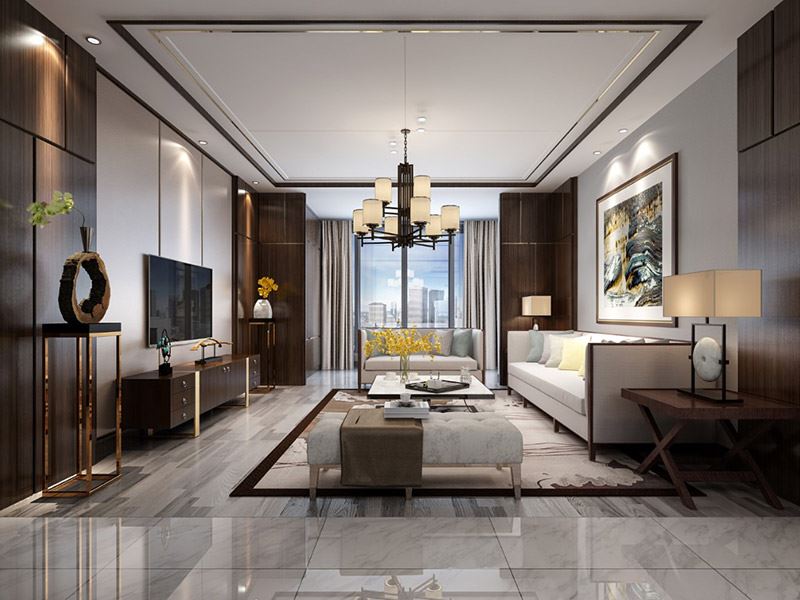 河源市雅居樂新地現(xiàn)代簡約風(fēng)格三居室裝修案例