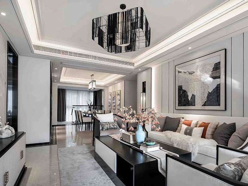 河源市百利保花園輕奢風(fēng)格三居室裝修案例