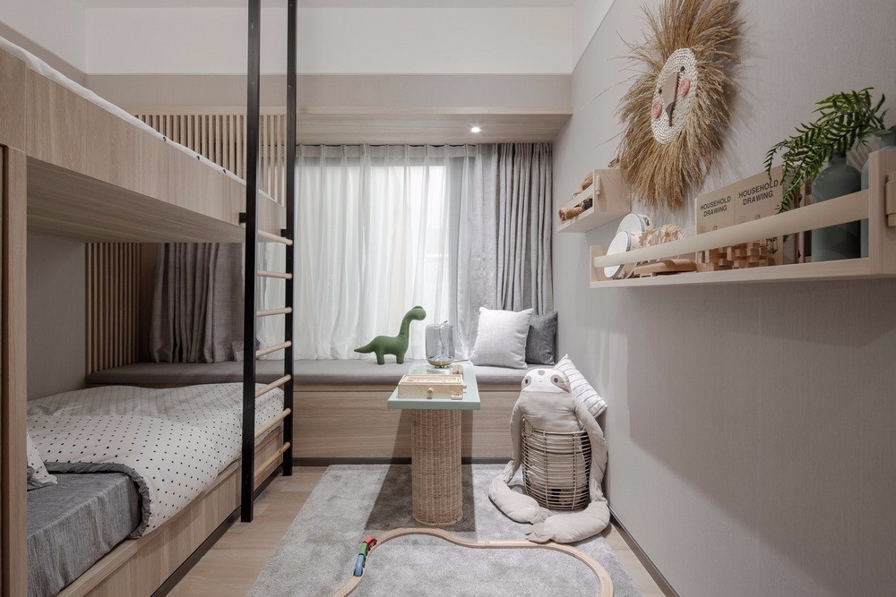 現(xiàn)代簡約風格室內(nèi)家裝案例效果圖-兒童房 現(xiàn)代簡約風格室內(nèi)家裝案例效果圖-兒童房