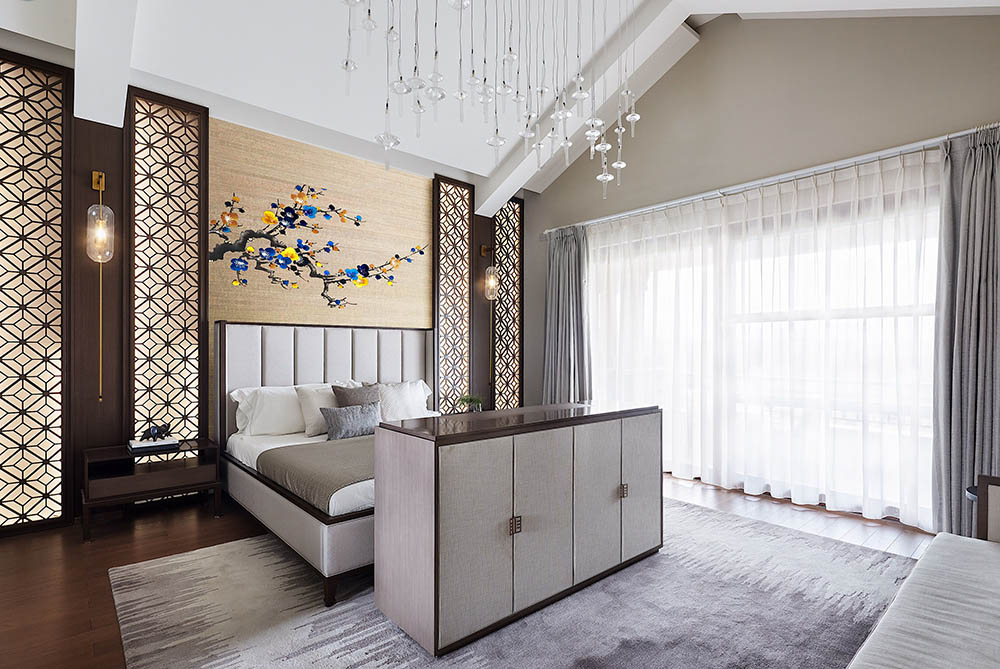 新中式風(fēng)格家裝設(shè)計別墅裝修效果圖-臥室 新中式風(fēng)格家裝設(shè)計別墅裝修效果圖-臥室