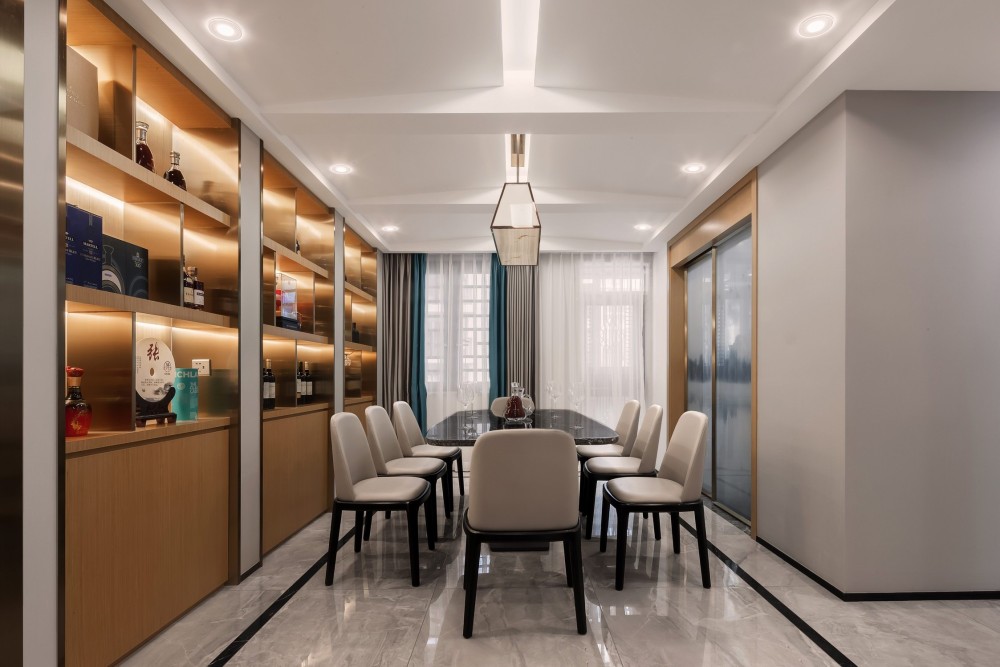 新中式風(fēng)格室內(nèi)家裝案例效果圖-餐廳 新中式風(fēng)格室內(nèi)家裝案例效果圖-餐廳