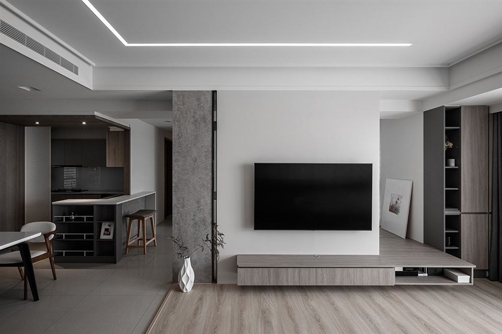 廣州市富力天朗明居現(xiàn)代簡(jiǎn)約風(fēng)格三居室裝修案例