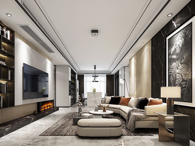 常州市清潭新村現代簡約風格三居室裝修案例