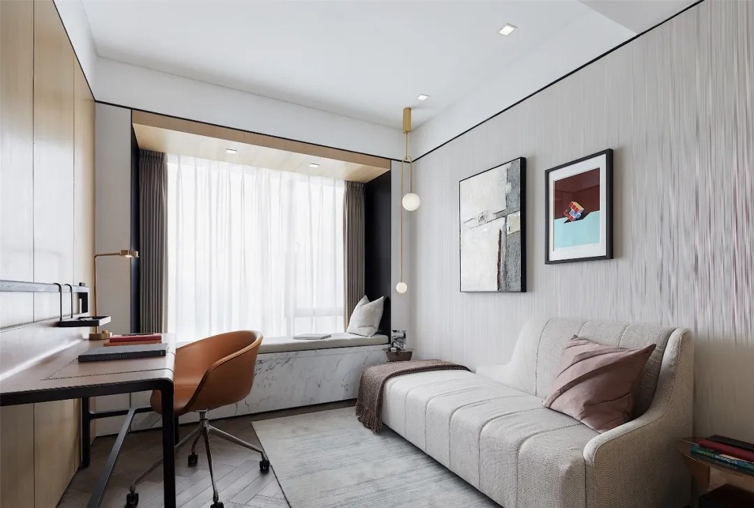 現(xiàn)代輕奢風格室內設計家裝案例-書房