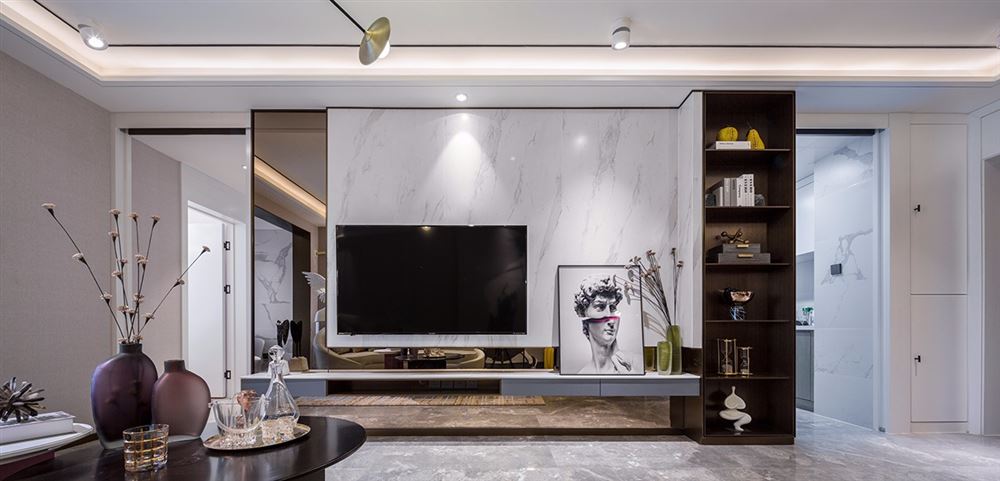 陽江市中集國際城五期輕奢風(fēng)格三居室裝修案例