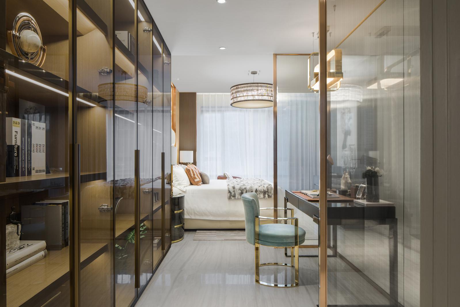 歐式輕奢風(fēng)格室內(nèi)設(shè)計家裝案例-次臥 歐式輕奢風(fēng)格室內(nèi)設(shè)計家裝案例-次臥