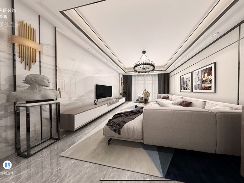 茂名市寶和雅苑現(xiàn)代簡約風(fēng)格四居室裝修案例