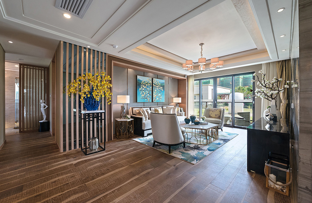 新中式風(fēng)格室內(nèi)裝修設(shè)計效果圖-恒大西江天悅平層195平米-室內(nèi)裝修設(shè)計客廳 新中式風(fēng)格室內(nèi)裝修設(shè)計效果圖-恒大西江天悅平層195平米-室內(nèi)裝修設(shè)計客廳