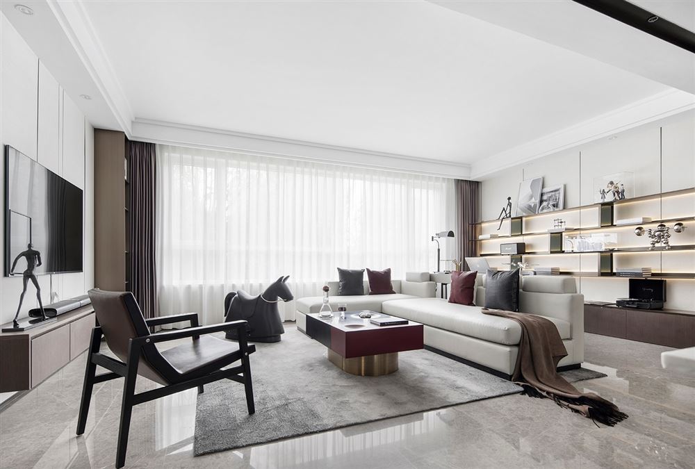 江門市恩平繁星小鎮(zhèn)輕奢風(fēng)格三居室裝修案例