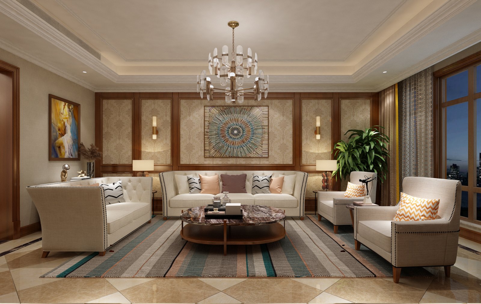 歐式古典風格家裝設(shè)計室內(nèi)裝修效果圖-客廳 歐式古典風格家裝設(shè)計室內(nèi)裝修效果圖-客廳