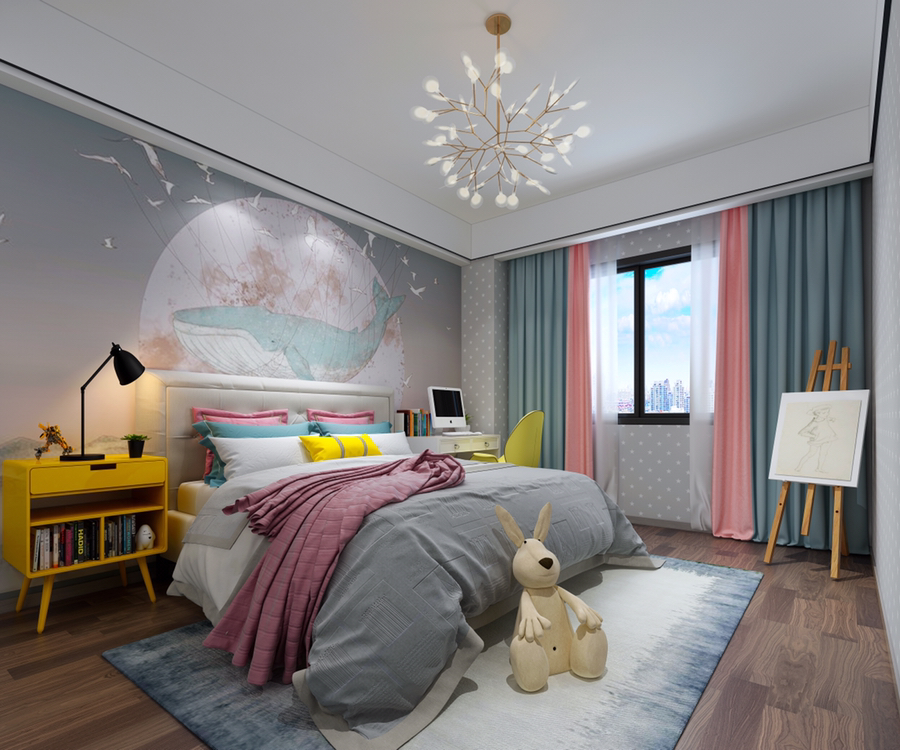 裝修案例現(xiàn)代輕奢風格室內(nèi)裝修效果圖-臥室 裝修案例現(xiàn)代輕奢風格室內(nèi)裝修效果圖-臥室