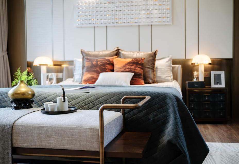 新中式風(fēng)格室內(nèi)家裝案例效果圖-臥室 新中式風(fēng)格室內(nèi)家裝案例效果圖-臥室