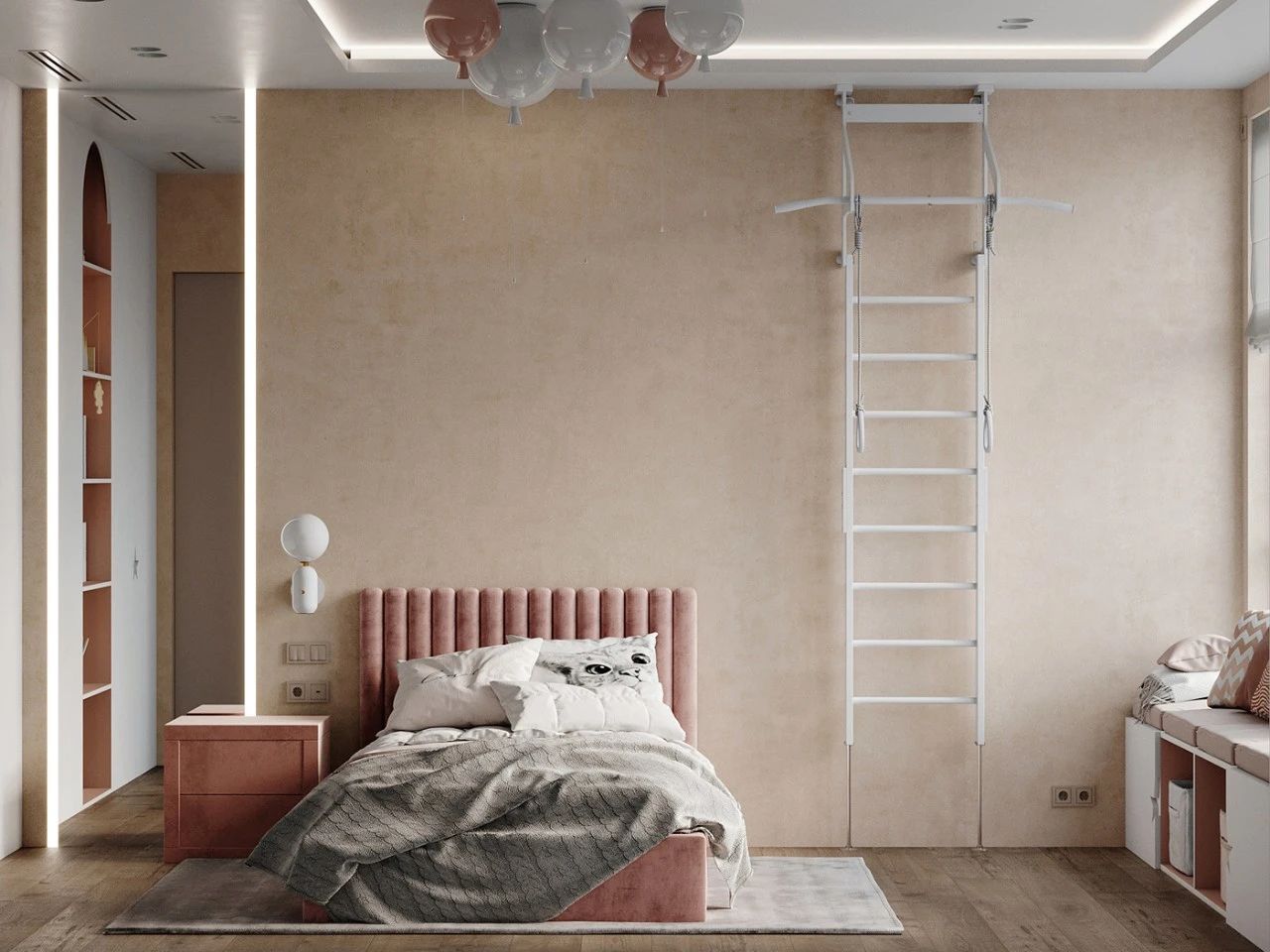 現(xiàn)代簡約風(fēng)格室內(nèi)設(shè)計家裝案例-次臥 現(xiàn)代簡約風(fēng)格室內(nèi)設(shè)計家裝案例-次臥