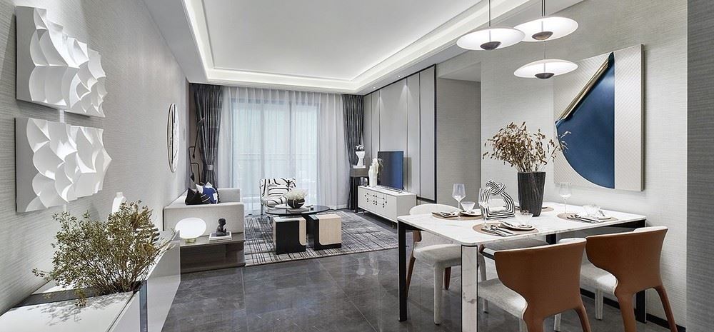 江門市銀泉花園現(xiàn)代簡約風格三居室裝修案例