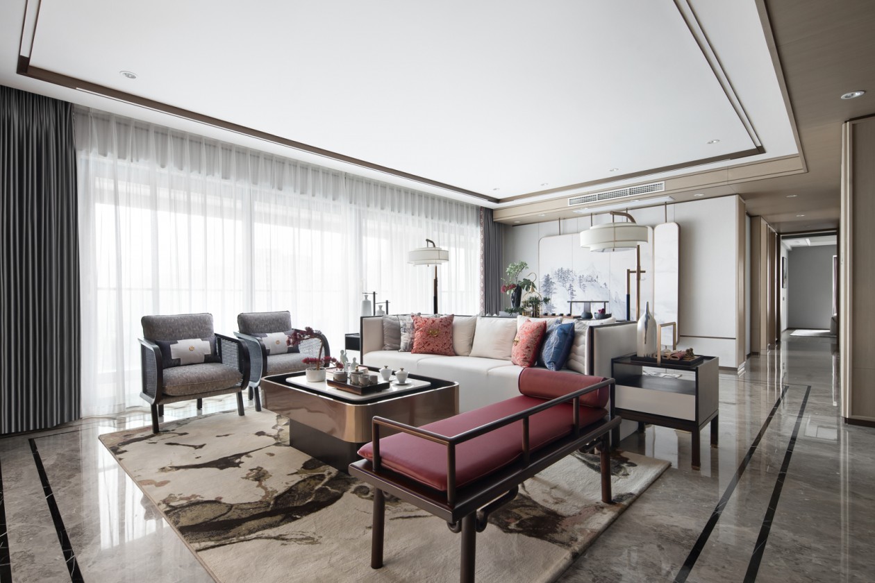 新中式風(fēng)格家裝設(shè)計(jì)室內(nèi)裝修效果圖-客廳 新中式風(fēng)格家裝設(shè)計(jì)室內(nèi)裝修效果圖-客廳