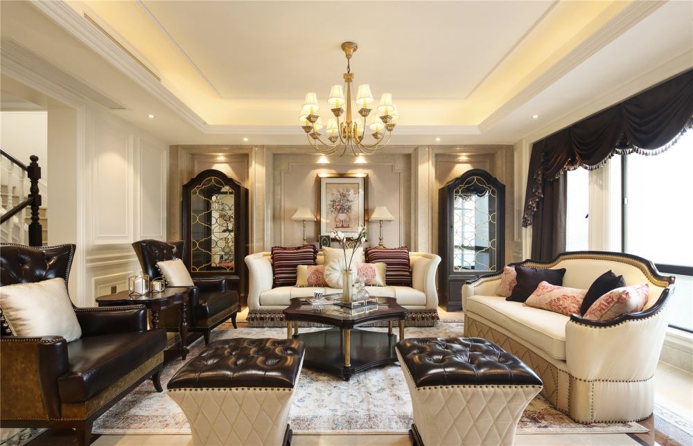 江門市富城大道住宅樓歐式風(fēng)格別墅裝修案例