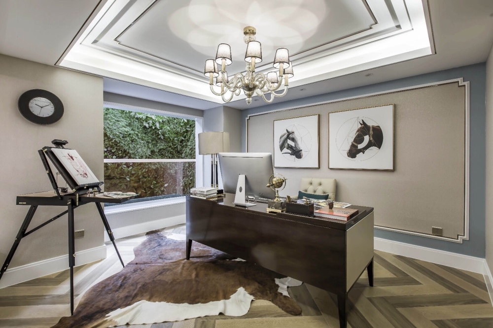 歐式復古風格別墅室內(nèi)設計家裝案例-書房 歐式復古風格別墅室內(nèi)設計家裝案例-書房