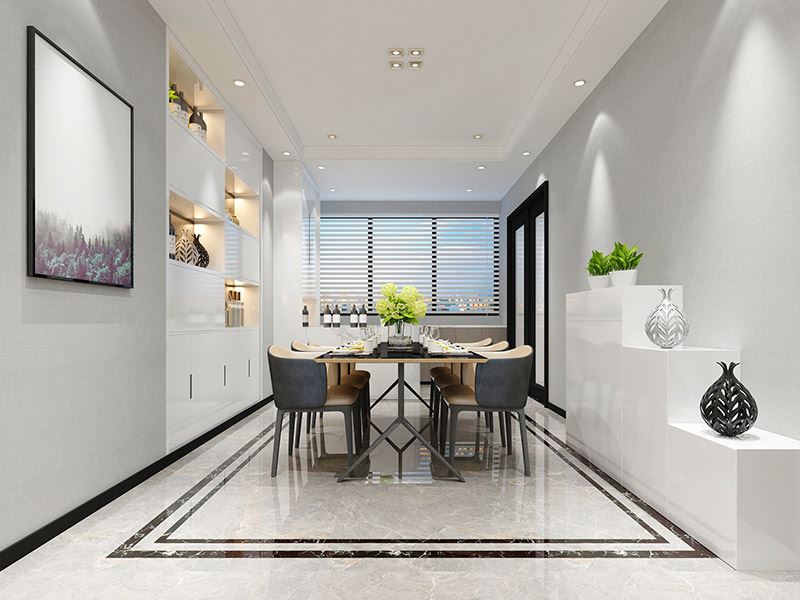 廣州市南沙奧園現(xiàn)代簡約風格二居室裝修案例