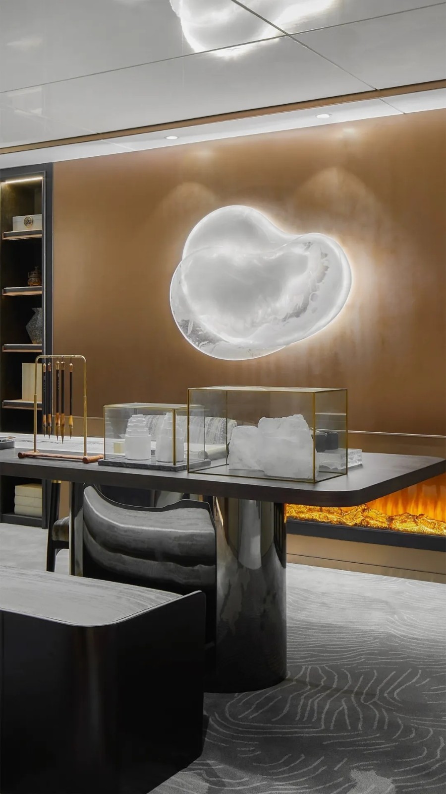 現(xiàn)代簡約風(fēng)格別墅室內(nèi)設(shè)計家裝案例-書房 現(xiàn)代簡約風(fēng)格別墅室內(nèi)設(shè)計家裝案例-書房