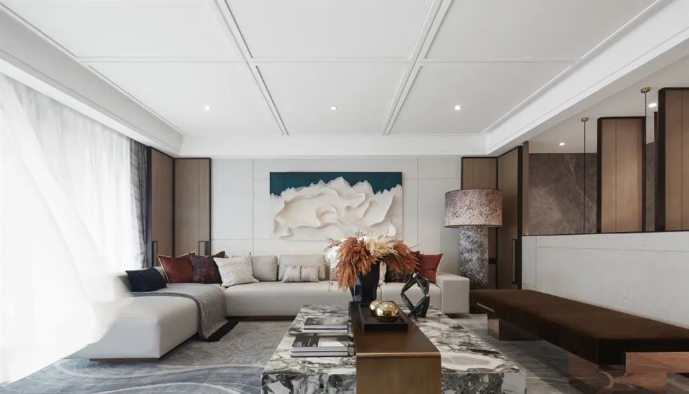 佛山市恒大·酈湖城輕奢風(fēng)格三居室裝修案例