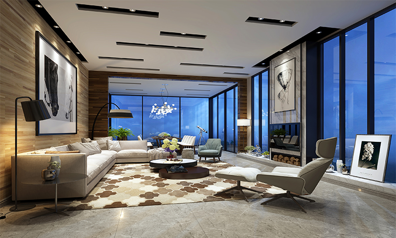 瀧景花園別墅355平米現(xiàn)代簡約風格裝修案例-二層休息室 瀧景花園別墅355平米現(xiàn)代簡約風格裝修案例-二層休息室