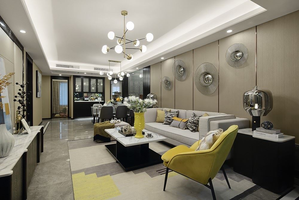 江門(mén)市碧桂園公園1號(hào)現(xiàn)代簡(jiǎn)約風(fēng)格三居室裝修案例