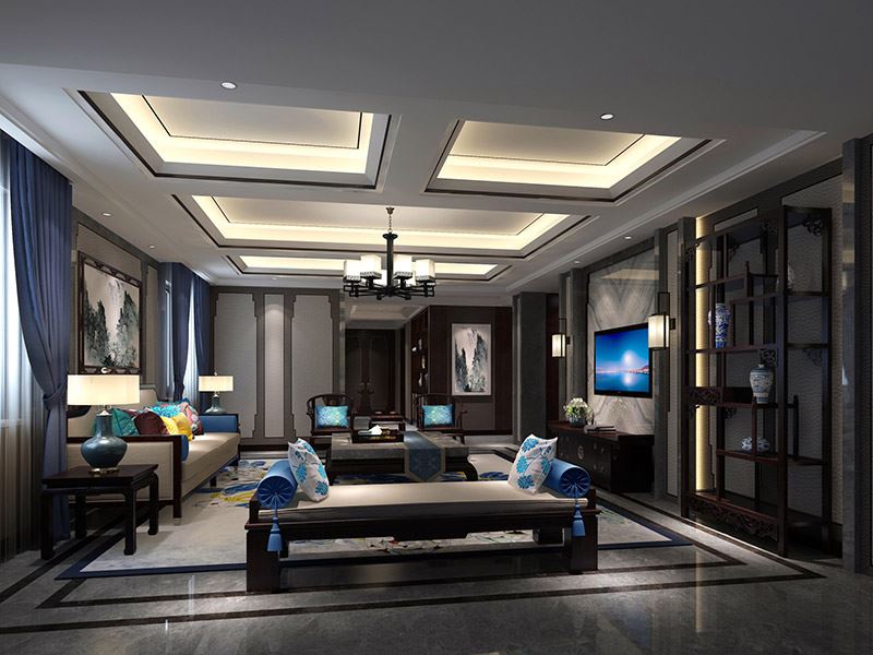 泰州市百富紳財(cái)富廣場小區(qū)歐式風(fēng)格別墅裝修案例