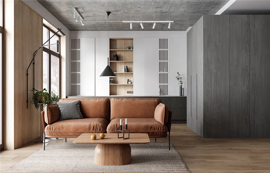 現(xiàn)代原木風(fēng)格家裝設(shè)計室內(nèi)裝修效果圖-客廳 現(xiàn)代原木風(fēng)格家裝設(shè)計室內(nèi)裝修效果圖-客廳