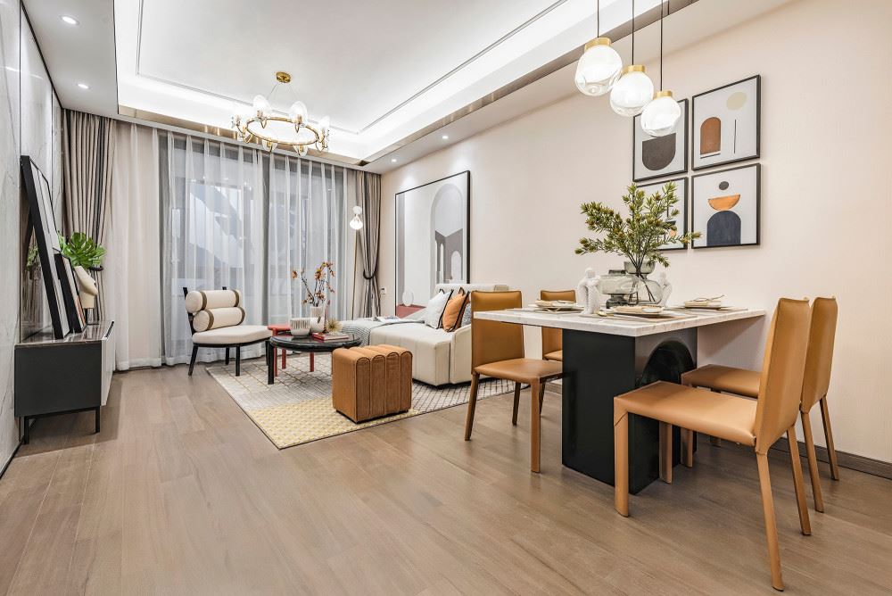 佛山市越秀星匯瀚府現(xiàn)代簡約風格三居室裝修案例