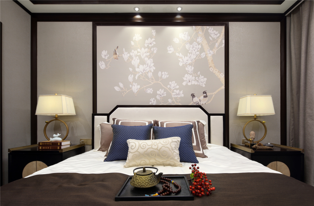 新古典風(fēng)格室內(nèi)家裝案例效果圖-主臥 新古典風(fēng)格室內(nèi)家裝案例效果圖-主臥