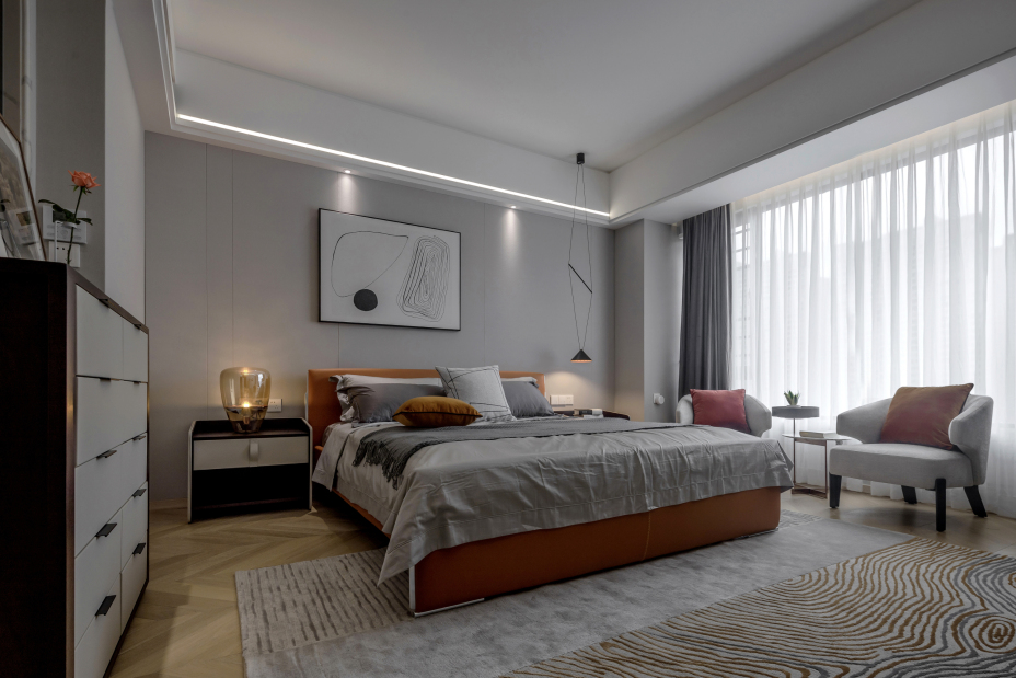 新中式風(fēng)格家裝設(shè)計室內(nèi)裝修效果圖-臥室 新中式風(fēng)格家裝設(shè)計室內(nèi)裝修效果圖-臥室