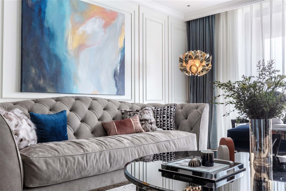 佛山市金茂綠島湖輕奢風格四居室裝修案例