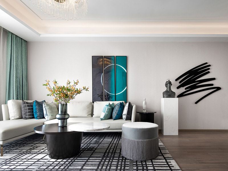 河源市雅居樂新地現(xiàn)代簡約風(fēng)格三居室裝修案例