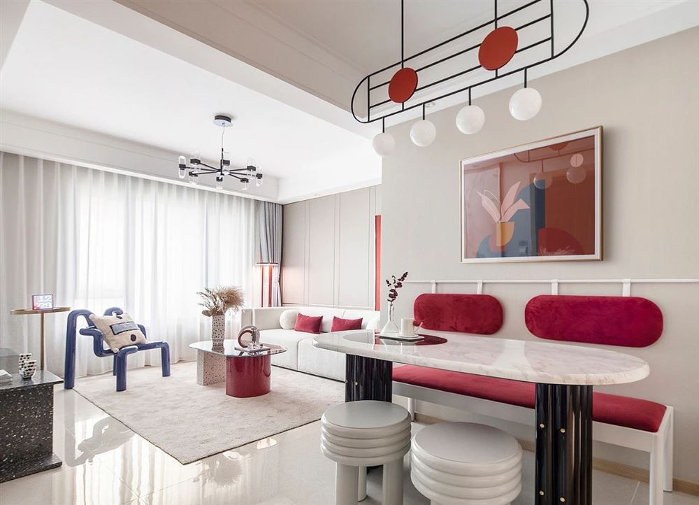 曲靖市贏城世家現(xiàn)代風(fēng)格四居室裝修案例