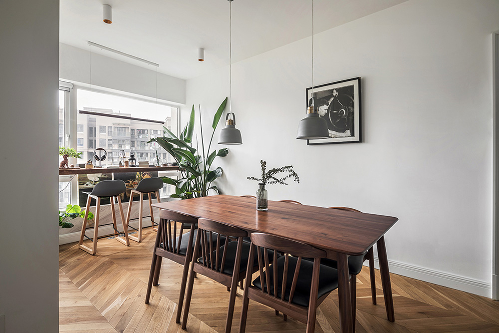 原木北歐風(fēng)室內(nèi)設(shè)計(jì)，帶著年輕人奮斗上進(jìn)心裝飾的溫馨小窩-餐廳