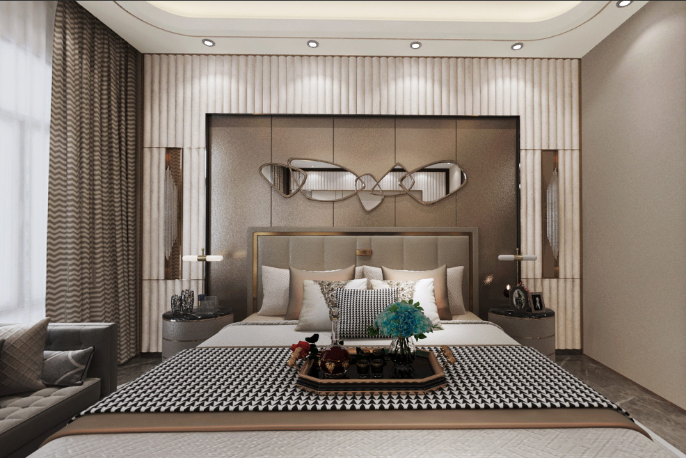 現(xiàn)代前衛(wèi)風格室內(nèi)裝修效果圖-芙蓉金城三居110平米-臥室 現(xiàn)代前衛(wèi)風格室內(nèi)裝修效果圖-芙蓉金城三居110平米-臥室