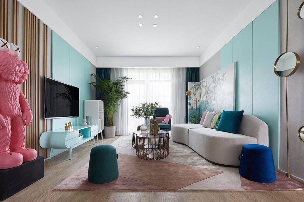 佛山市海倫堡玖悅瀾灣輕奢風(fēng)格三居室裝修案例