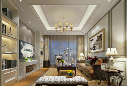 韶關市韶關恒大城歐式風格別墅裝修案例