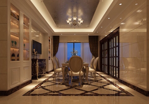 佛山市海倫堡·美的·玖悅府新中式風(fēng)格四居室裝修案例