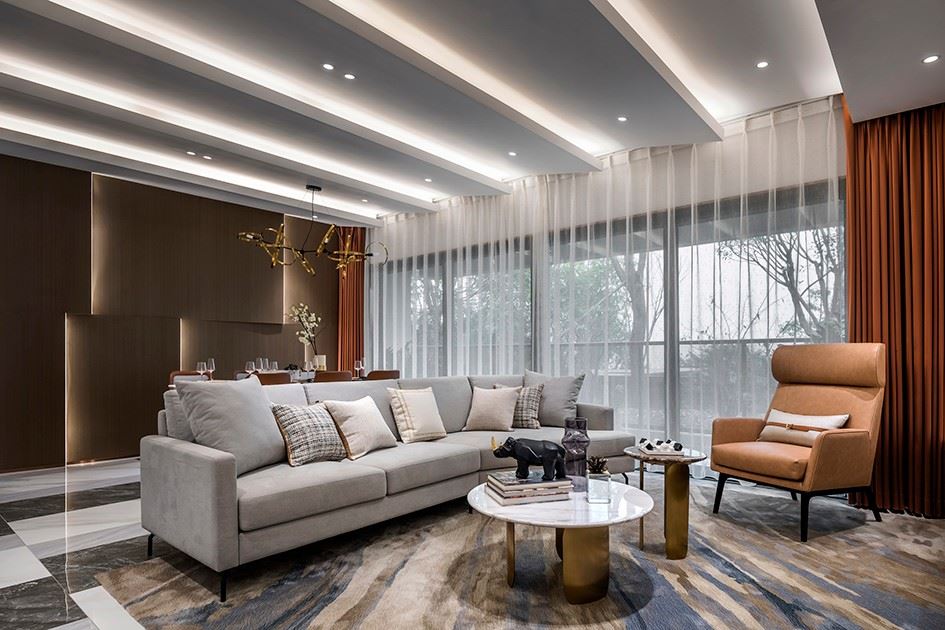 陽(yáng)江市恒大名都輕奢風(fēng)格三居室裝修案例