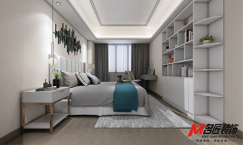 金城君悅四居236平米北歐風(fēng)格裝修案例-次臥 金城君悅四居236平米北歐風(fēng)格裝修案例-次臥