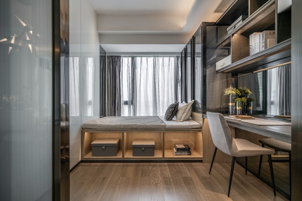 現(xiàn)代簡約風格室內(nèi)設計家裝案例-次臥 現(xiàn)代簡約風格室內(nèi)設計家裝案例-次臥