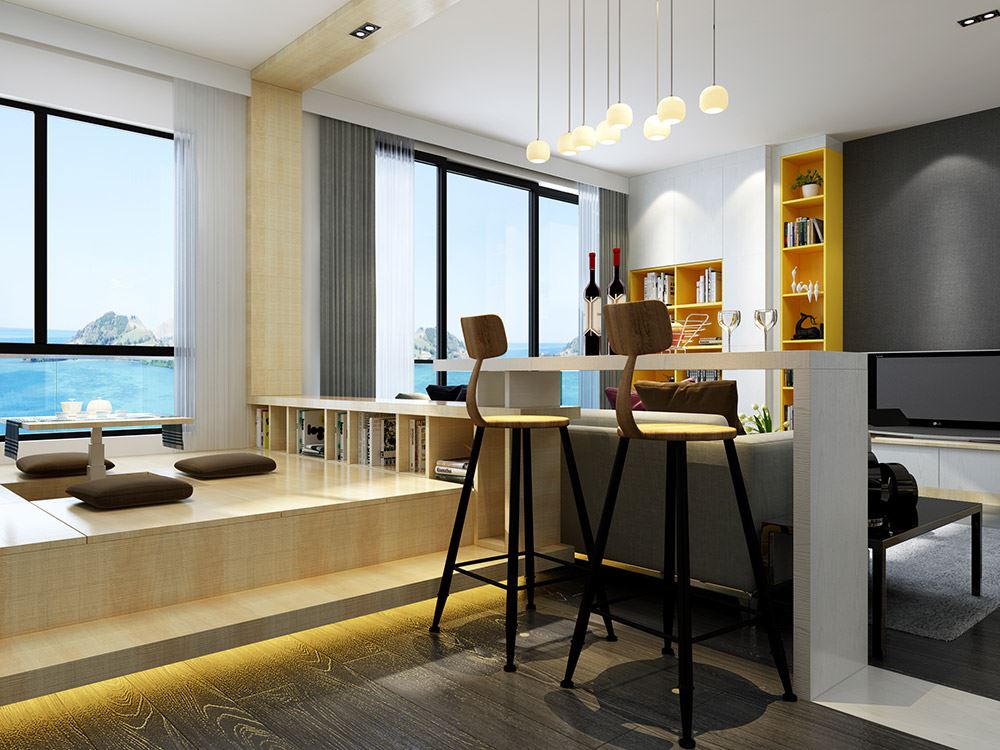 楚雄彝族自治州城市花園(楚雄)現(xiàn)代簡約風(fēng)格二居室裝修案例