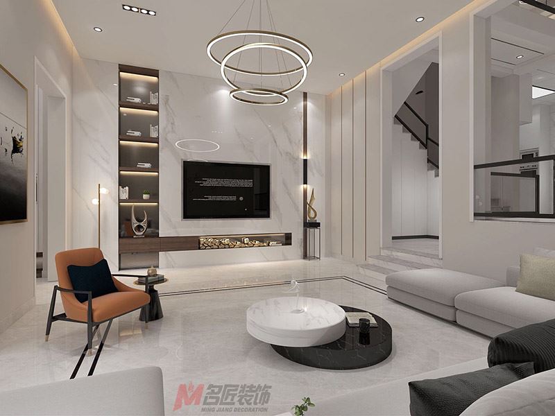 自貢市北街90號院現(xiàn)代簡約風(fēng)格別墅裝修案例