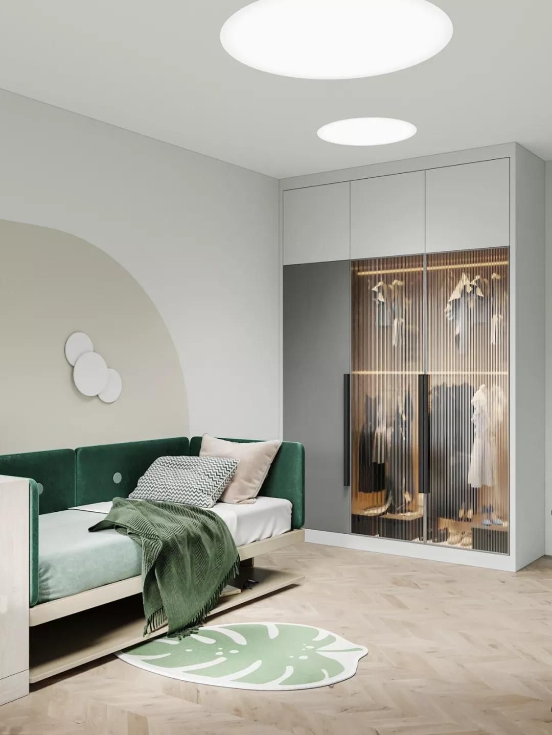 高級灰+原木色現(xiàn)代風格室內(nèi)裝修設計效果圖-萬達華府四居140平米-女兒房 高級灰+原木色現(xiàn)代風格室內(nèi)裝修設計效果圖-萬達華府四居140平米-女兒房