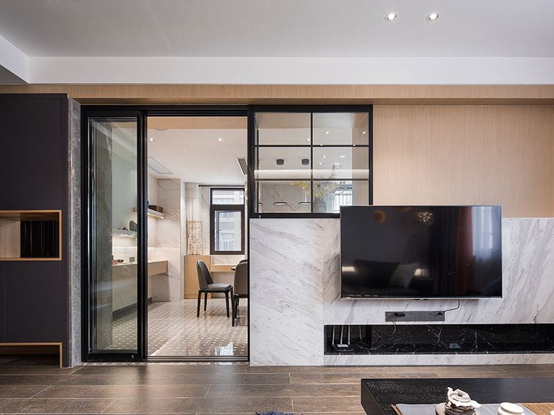 常州市香江華廷現(xiàn)代簡約風(fēng)格四居室裝修案例