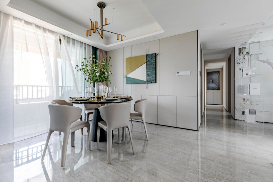 現(xiàn)代輕奢風格室內家裝案例效果圖-餐廳 現(xiàn)代輕奢風格室內家裝案例效果圖-餐廳