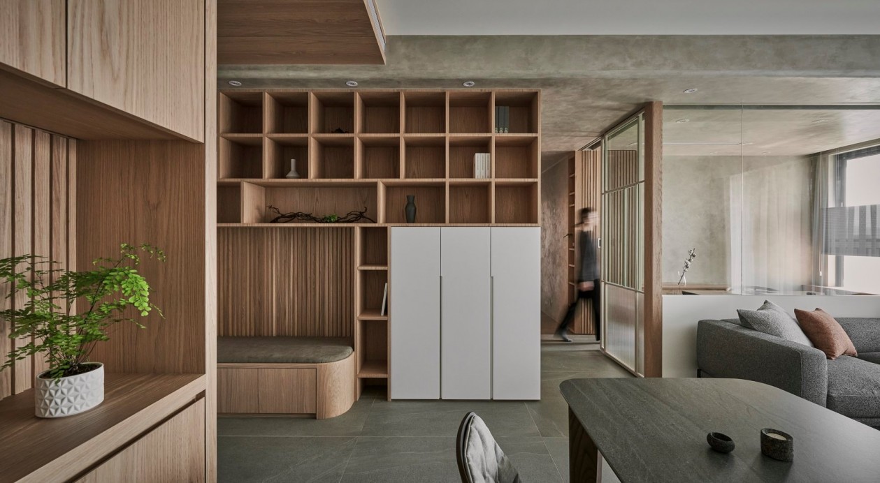 現(xiàn)代簡約風格室內(nèi)家裝案例效果圖-客廳走廊 現(xiàn)代簡約風格室內(nèi)家裝案例效果圖-客廳走廊