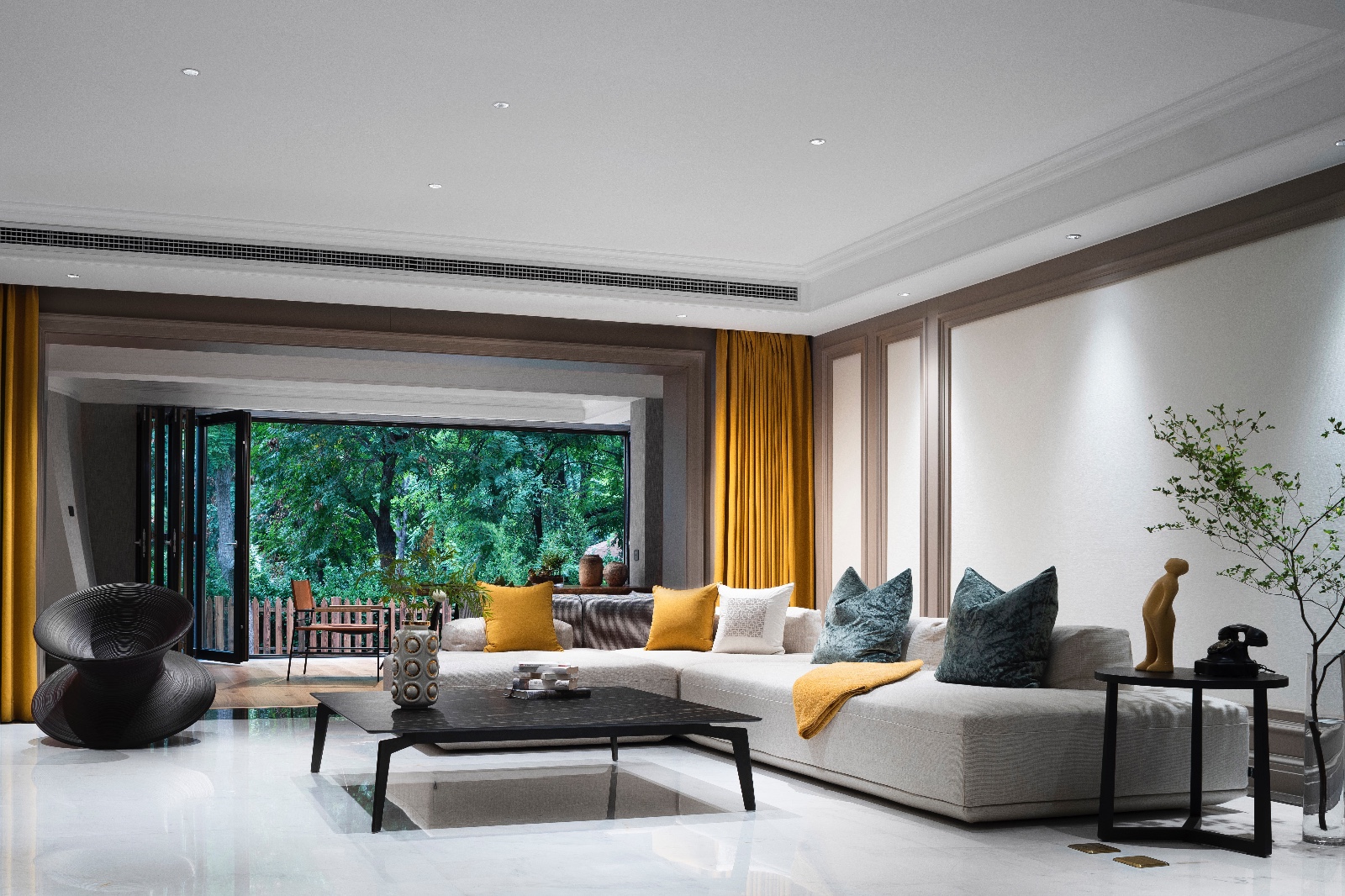 現(xiàn)代美式風格家裝設計室內裝修效果圖-客廳 現(xiàn)代美式風格家裝設計室內裝修效果圖-客廳