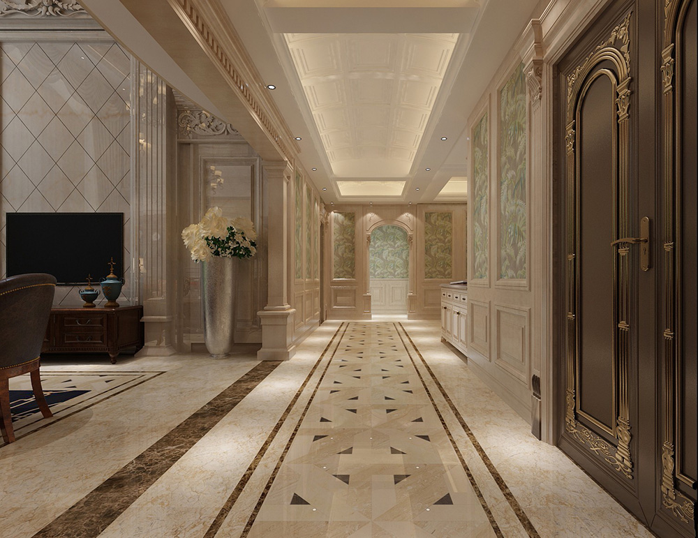 歐式風格別墅裝修設計效果圖-美的御海東郡別墅460平米-別墅走廊裝修設計 歐式風格別墅裝修設計效果圖-美的御海東郡別墅460平米-別墅走廊裝修設計